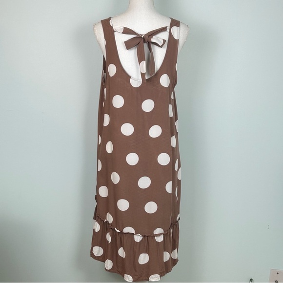 LOFT Polka Dot Tie-Back Sleeveless Swing Dress - Picture 5 of 11